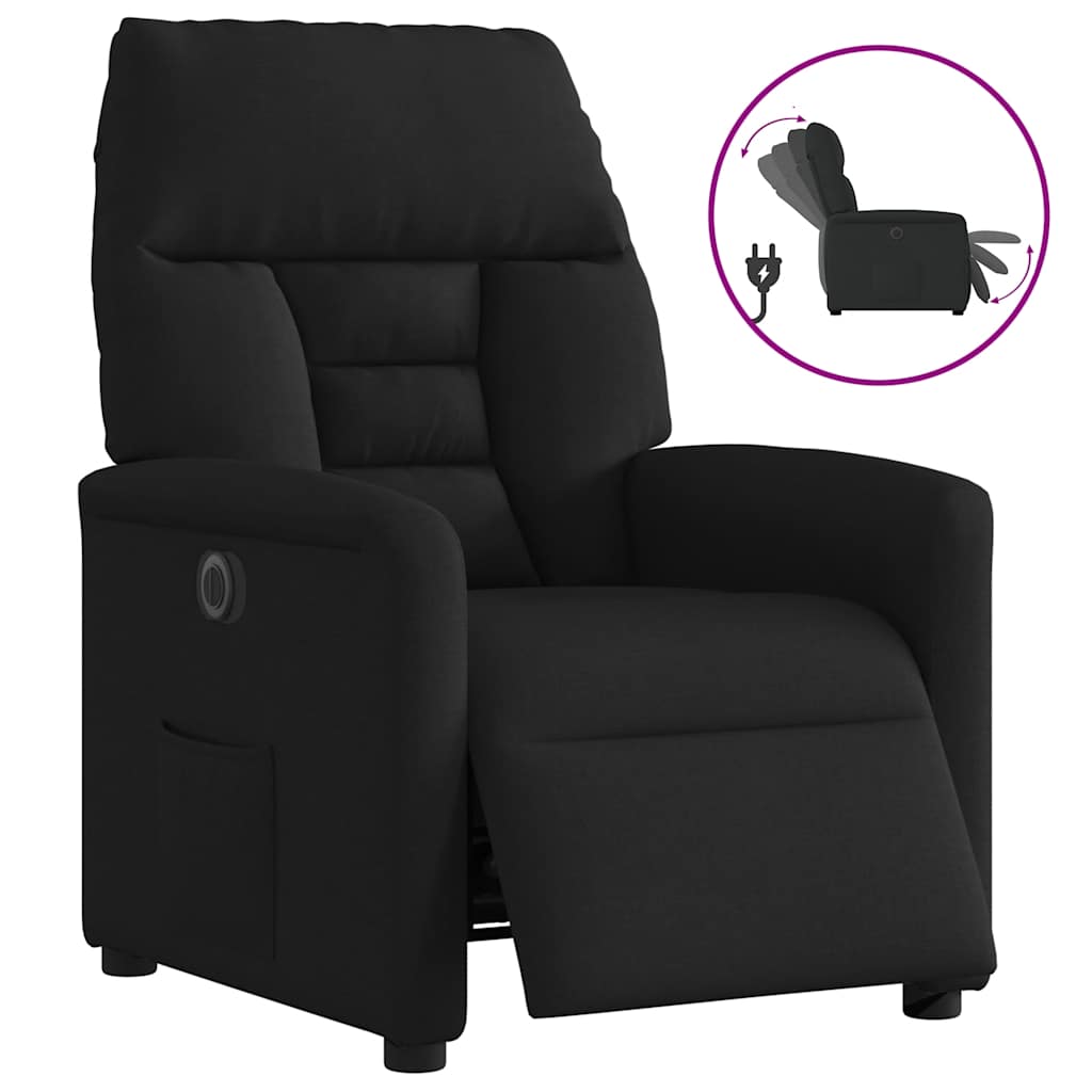 Relaxsessel Elektrisch Schwarz Stoff