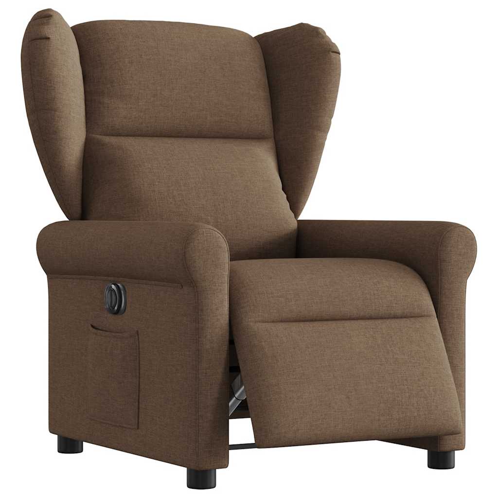 Relaxsessel Elektrisch Braun Stoff