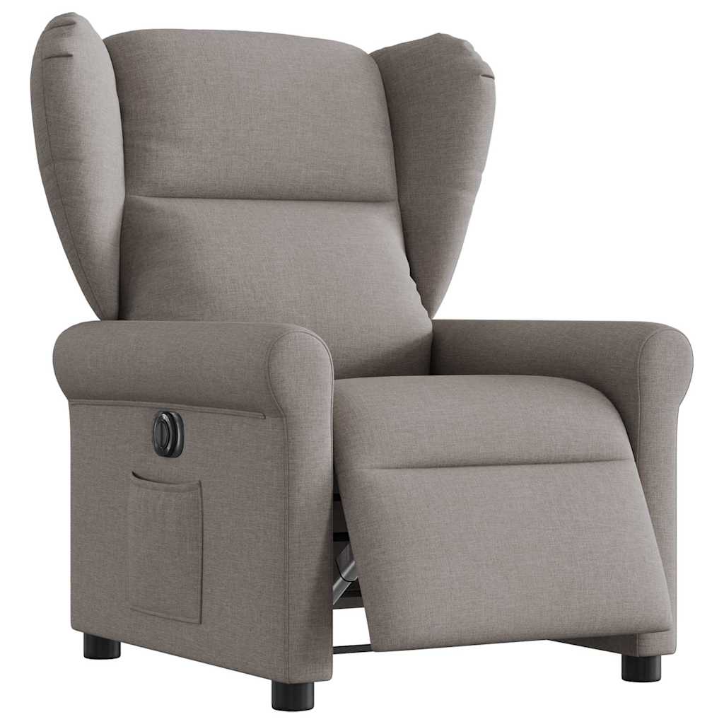 Relaxsessel Elektrisch Taupe Stoff