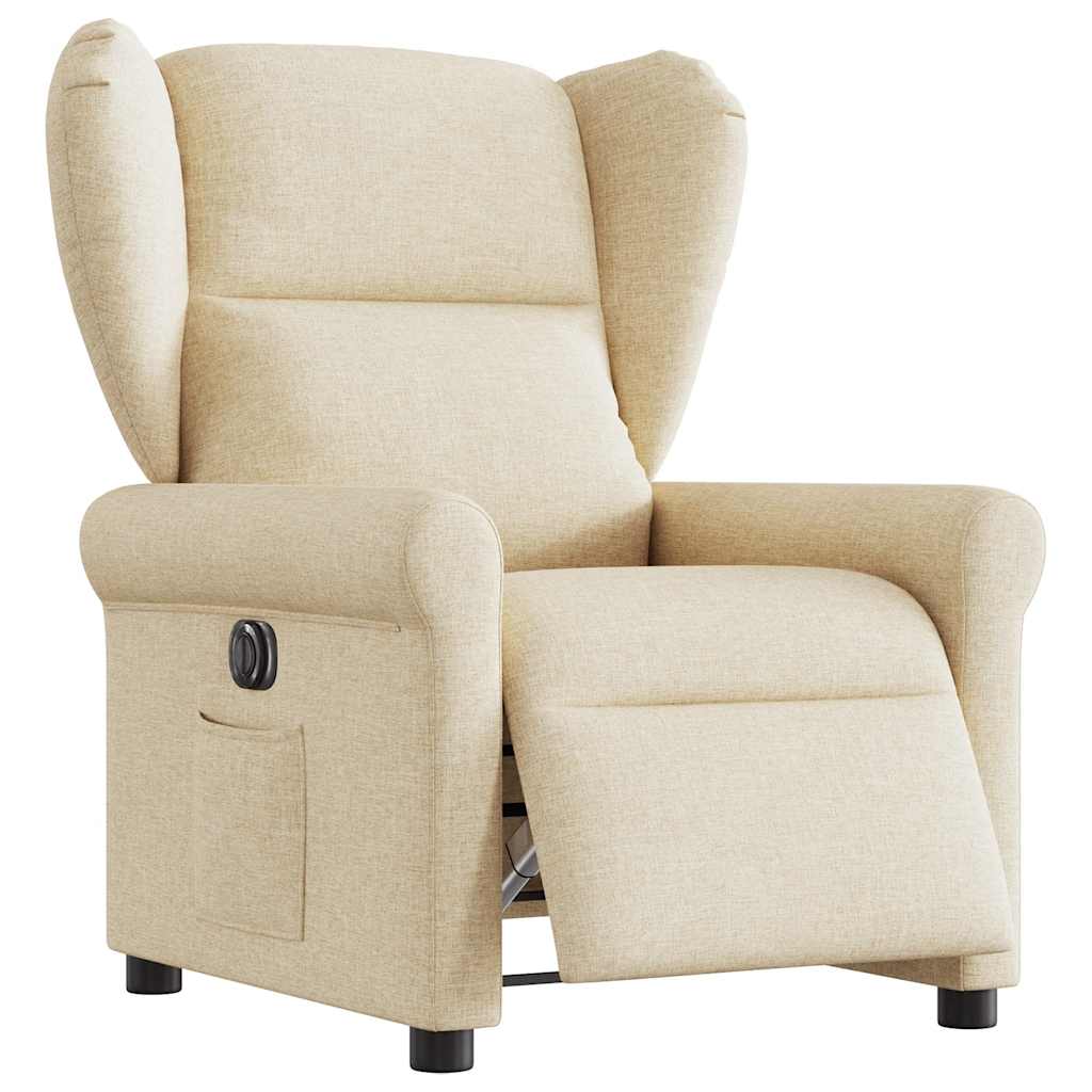Relaxsessel Elektrisch Creme Stoff