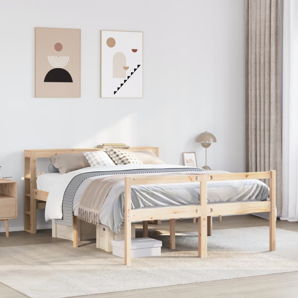 Seniorenbett mit Kopfteil ohne Matratze 140x190 cm