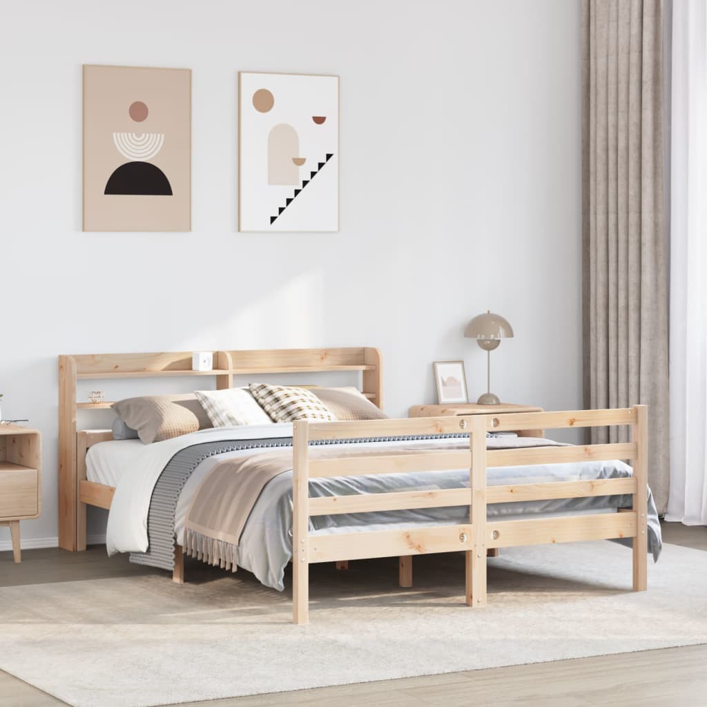 Bettgestell mit Kopfteil ohne Matratze 150x200 cm