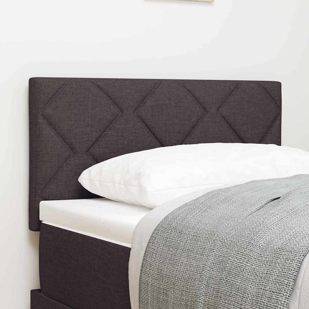 LED Kopfteil Braun Stoff