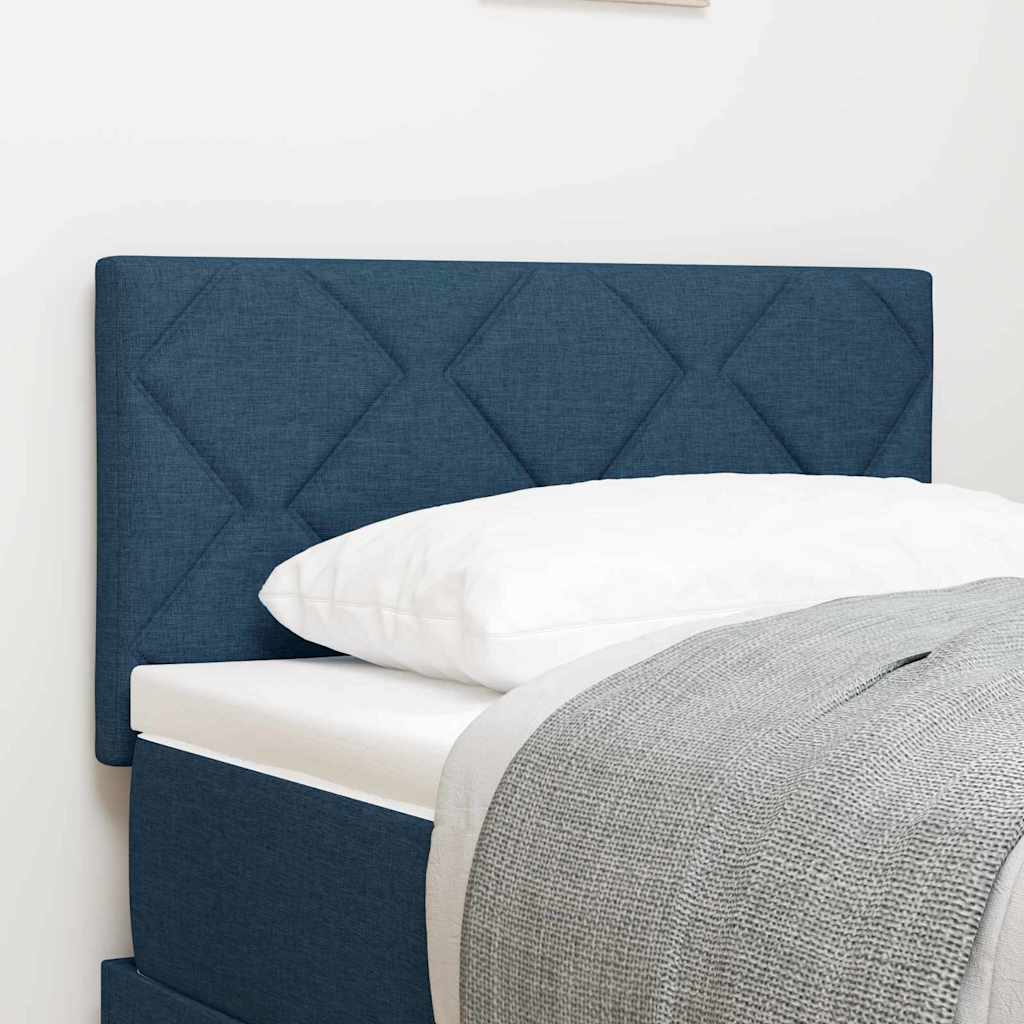 LED Kopfteil Blau Stoff