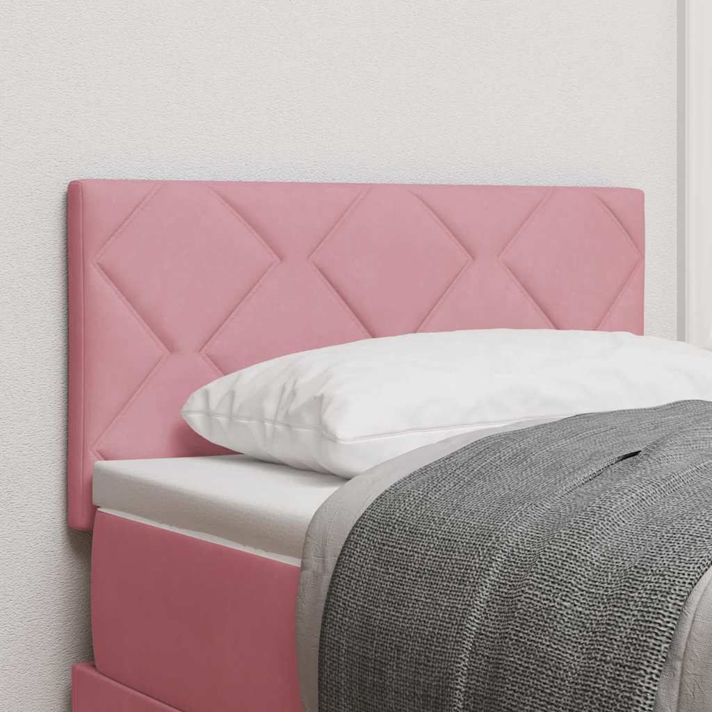 LED Kopfteil Rosa 80 cm Samt