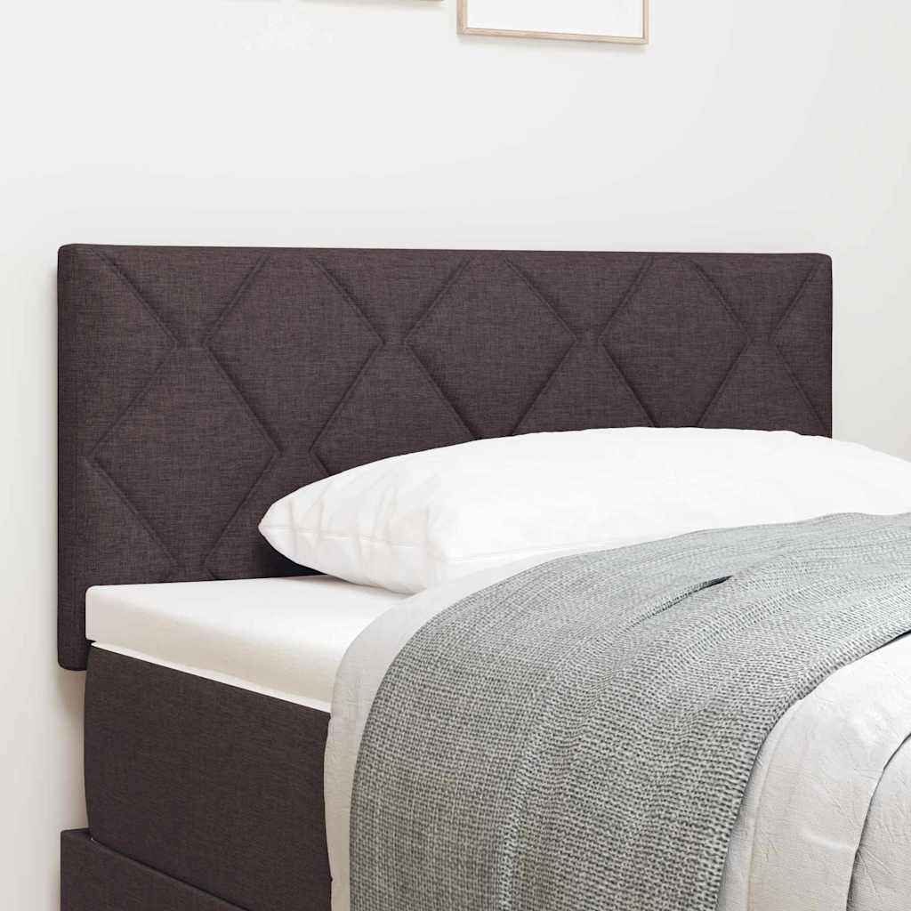 LED Kopfteil Braun Stoff