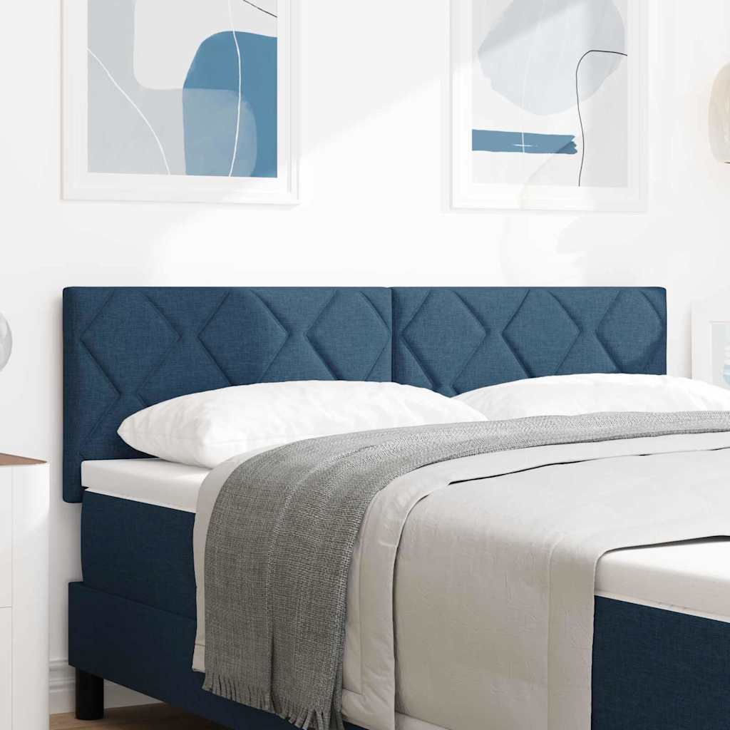 LED Kopfteil Blau 144 cm Stoff