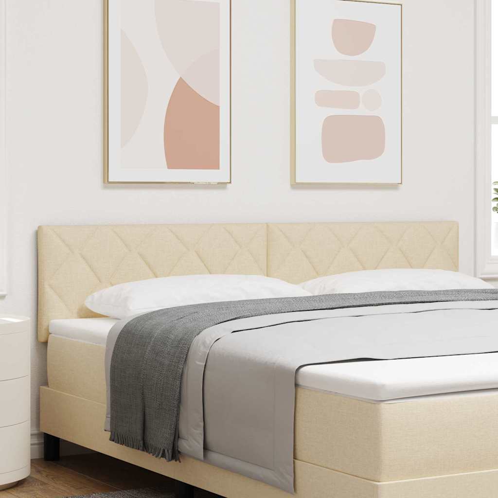LED Kopfteil Creme 180 cm Stoff