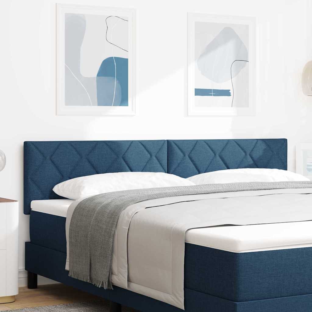 LED Kopfteil Blau 180 cm Stoff