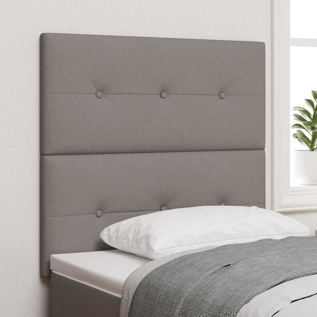 LED Kopfteil Taupe Stoff