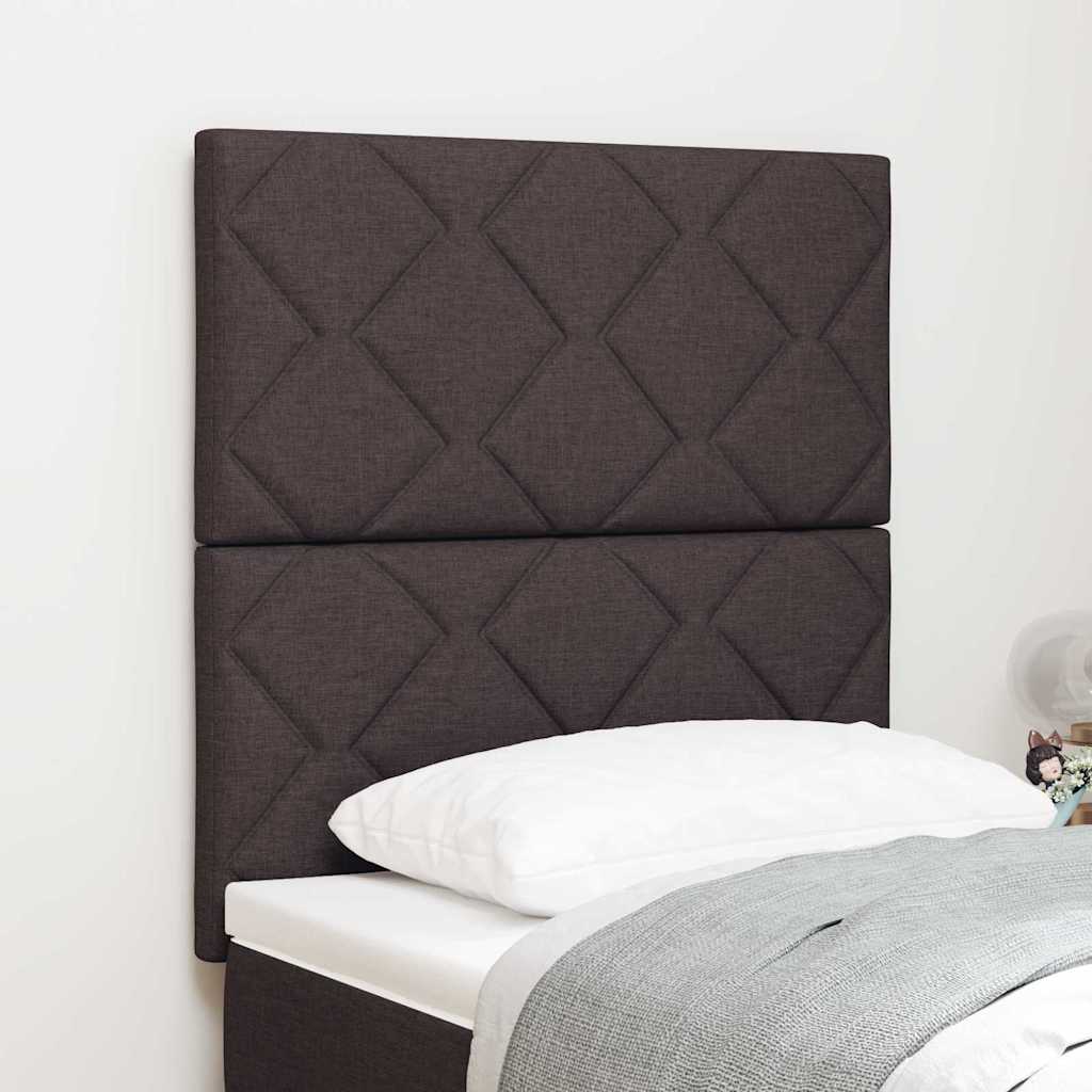 LED Kopfteil Hellgrau 80 cm Stoff