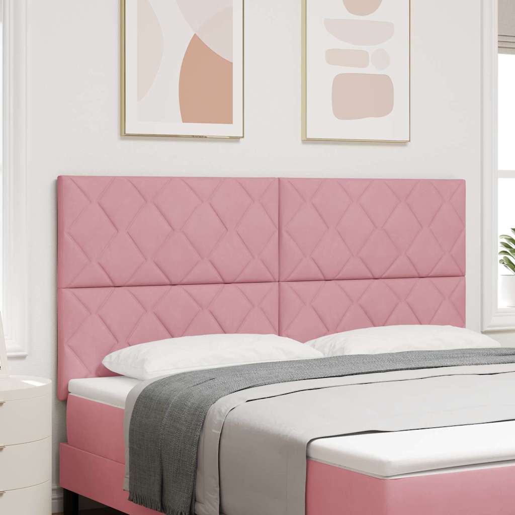 LED Kopfteil Rosa 180 cm Samt