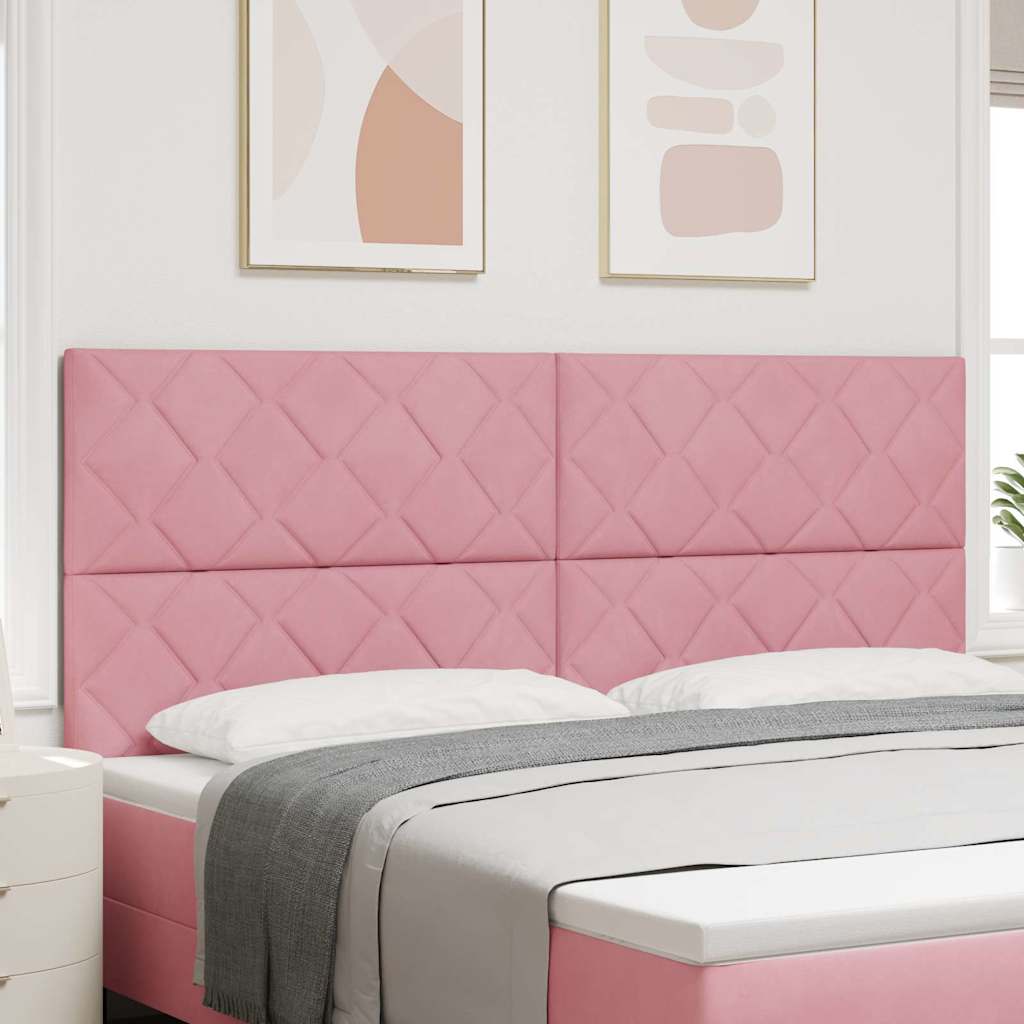 LED Kopfteil Rosa 200 cm Samt