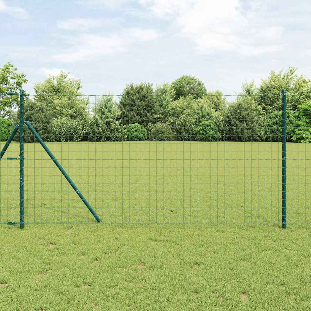 Bodenmontierter Euro-Zaun 10 x 1,2 m PVC-beschichteter Stahl