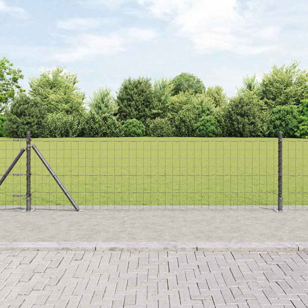 Euro-Zaun mit Betonsockel 50 x 0,4 m PVC-beschichteter Stahl
