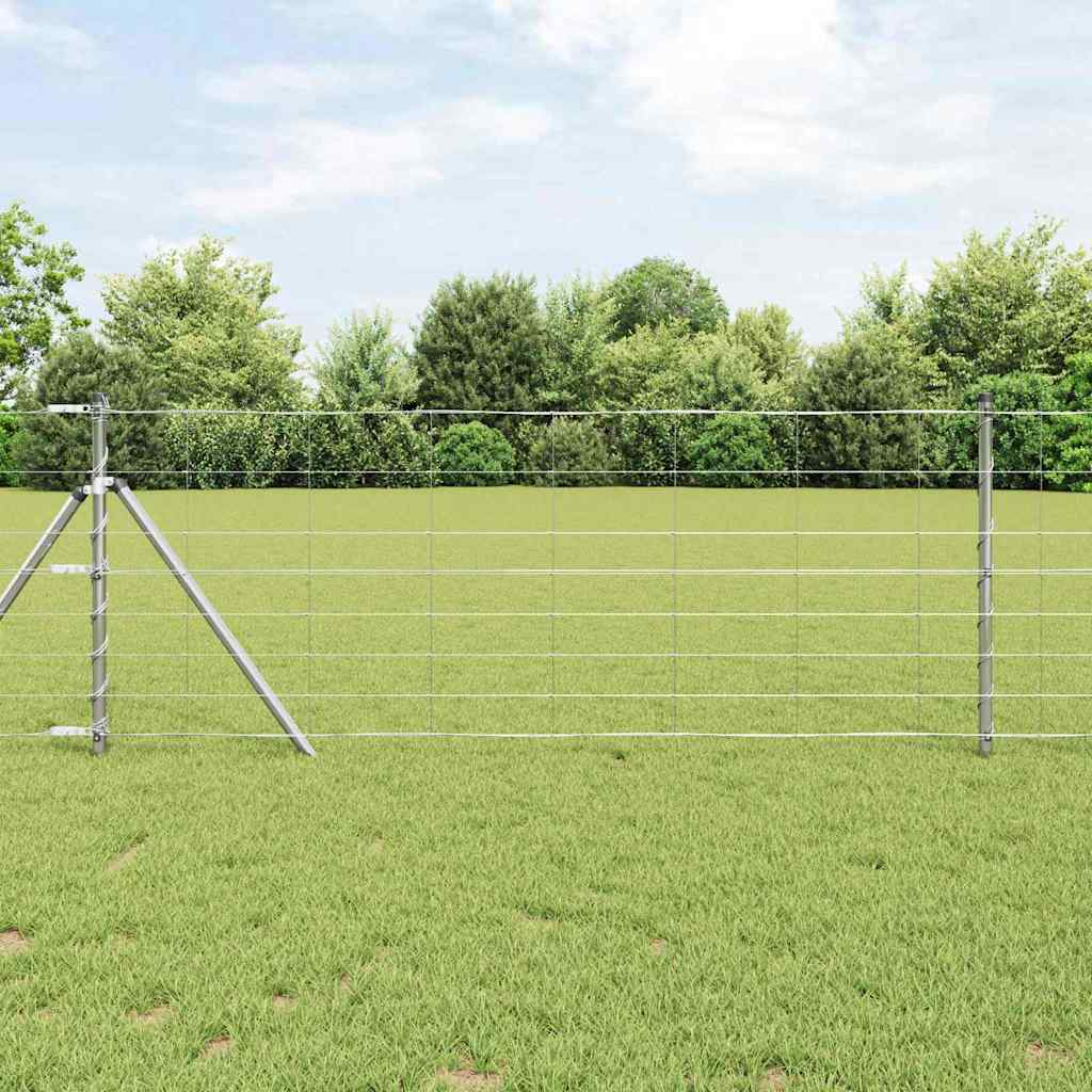 Ground Fix Geschweißter Drahtzaun 25 x 0,8 m Verzinkter Stahl