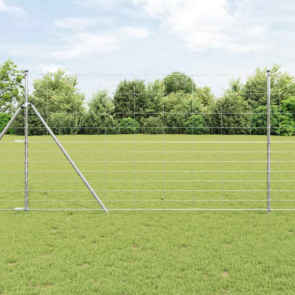 Ground Fix Geschweißter Drahtzaun 25 x 1,4 m Verzinkter Stahl
