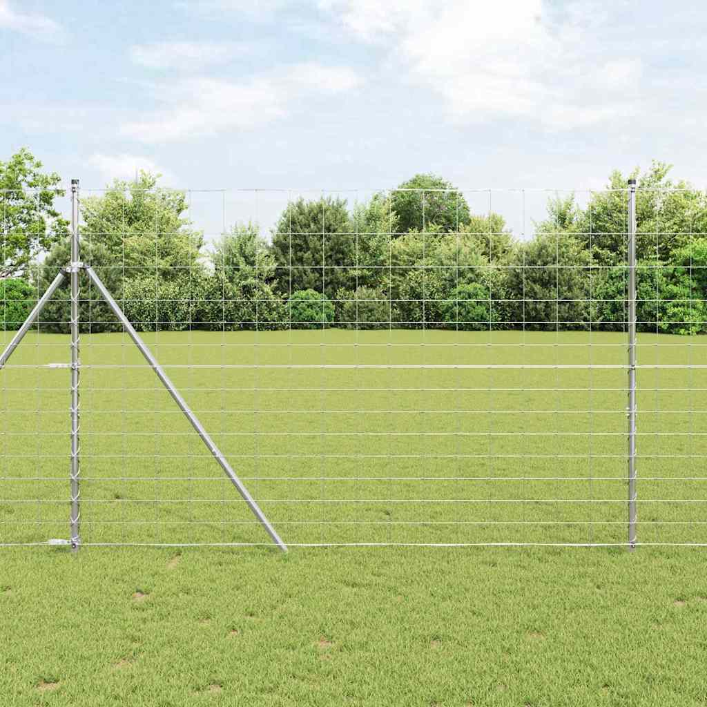 Ground Fix Geschweißter Drahtzaun 25 x 1,6 m Verzinkter Stahl