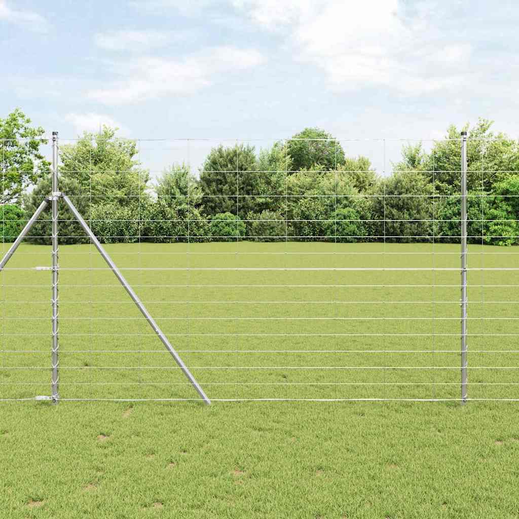 Ground Fix Geschweißter Drahtzaun 25 x 1,6 m Verzinkter Stahl