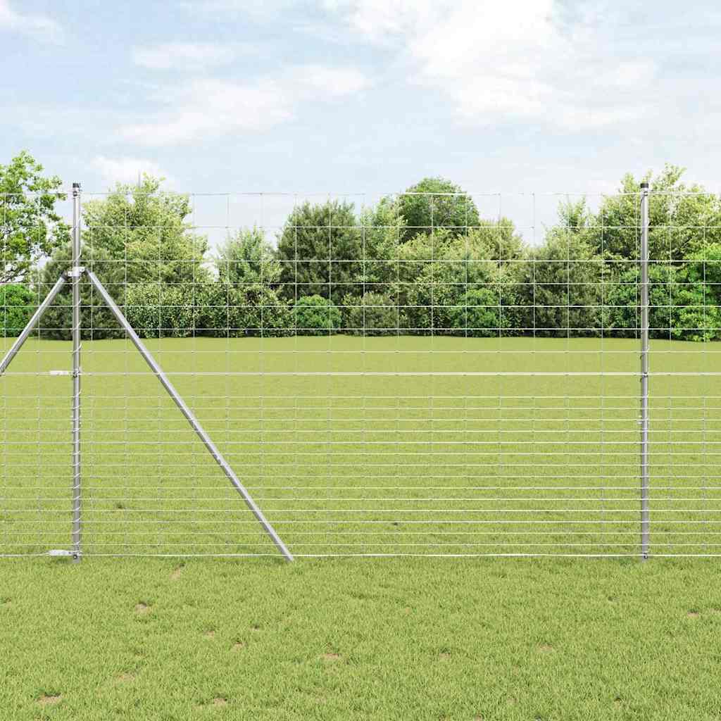 Ground Fix Geschweißter Drahtzaun 25 x 1,6 m Verzinkter Stahl
