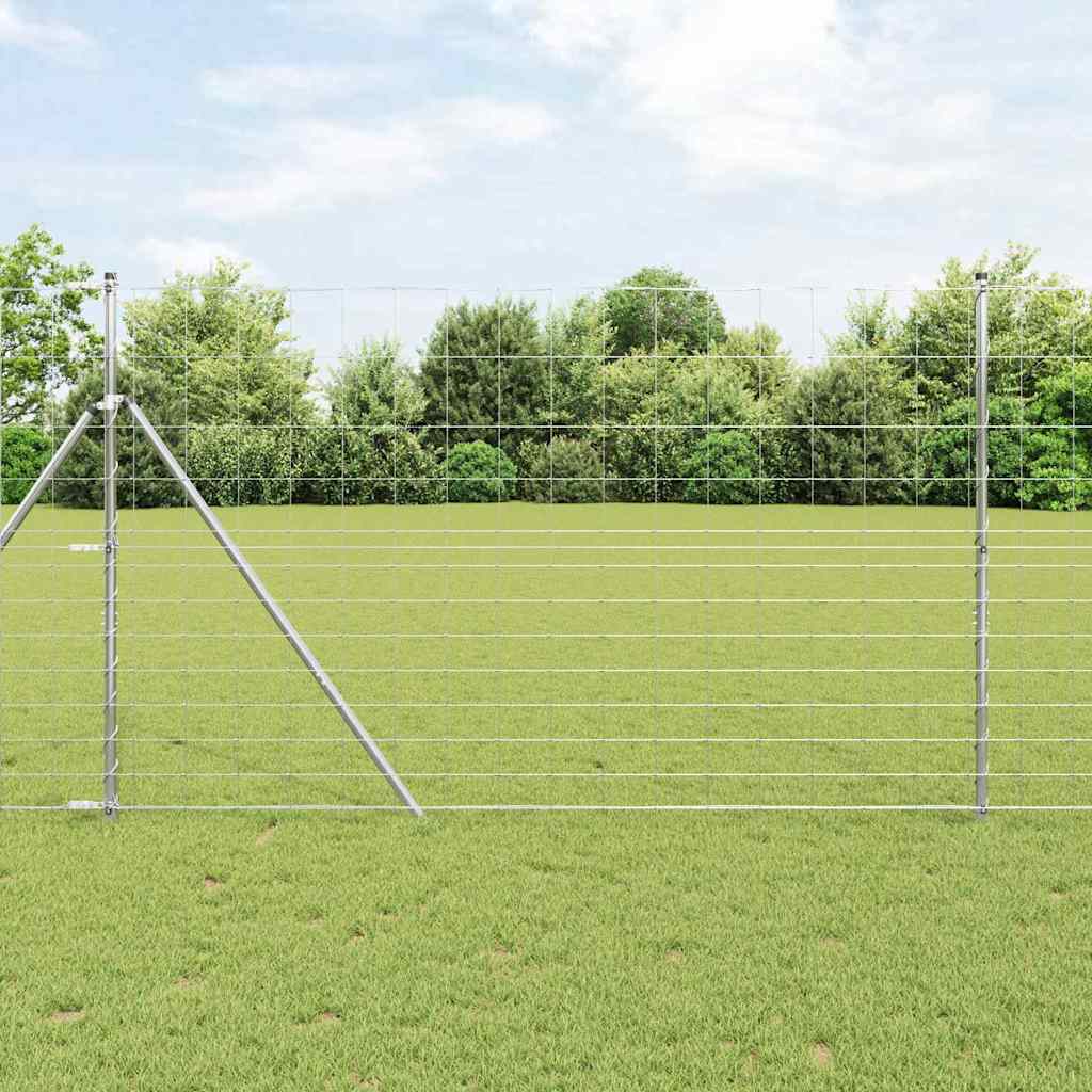 Ground Fix Geschweißter Drahtzaun 50 x 1,5 m Verzinkter Stahl