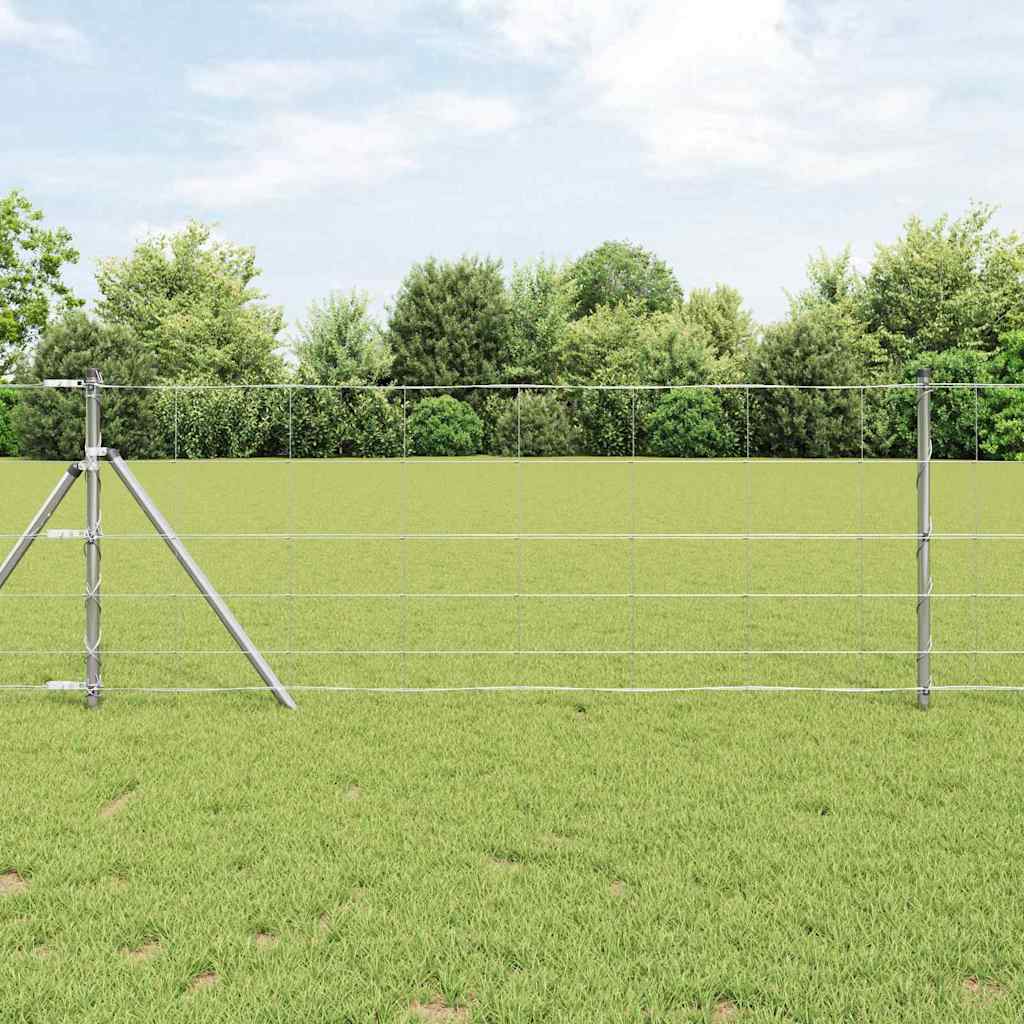 Ground Fix Geschweißter Drahtzaun 100 x 0,8 m Verzinkter Stahl