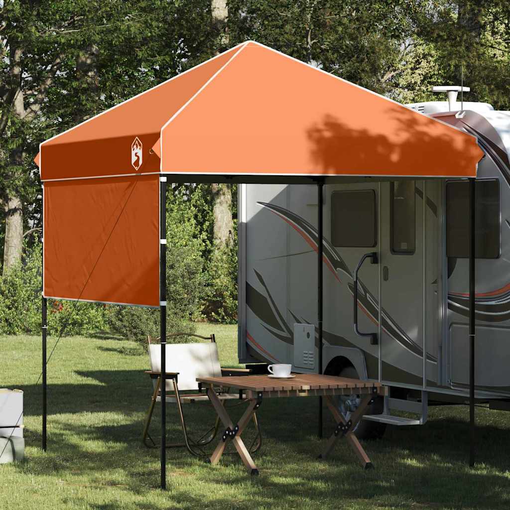 Pavillon-Zelt 194 x 194 x 251 cm Orange Stoff