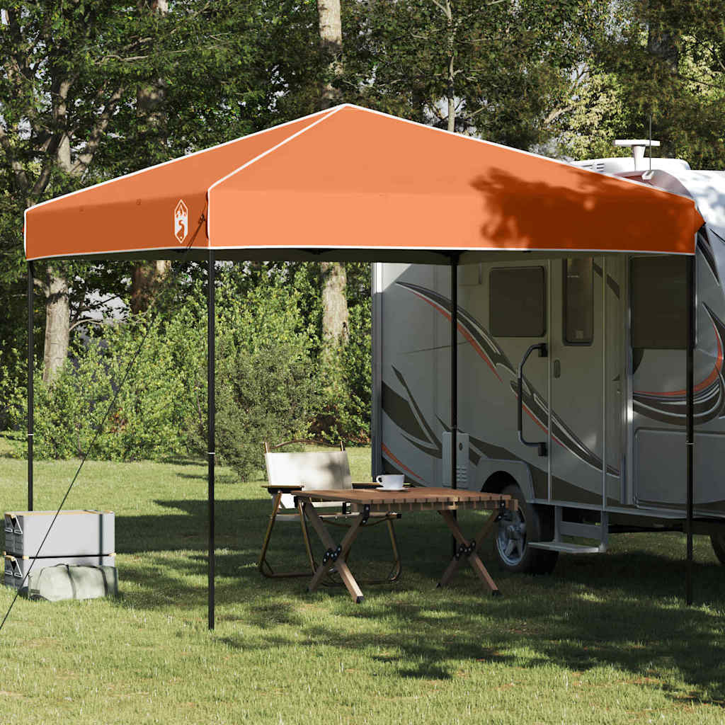 Pavillon-Zelt 243 x 243 x 251 cm Orange Stoff
