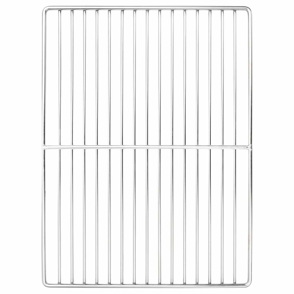 Grillrost 40 x 30 cm Edelstahl Silber