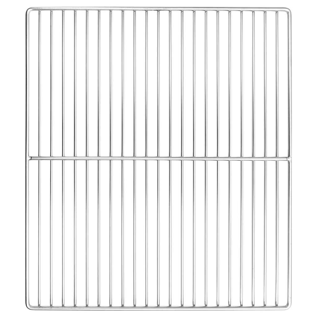 Grillrost 45 x 40 cm Edelstahl Silber