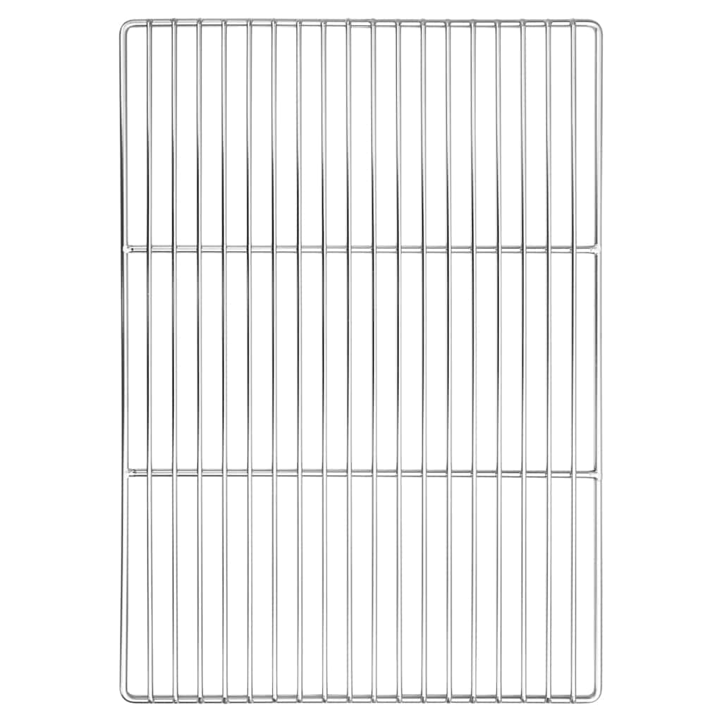 Grillrost 50 x 35 cm Edelstahl Silber