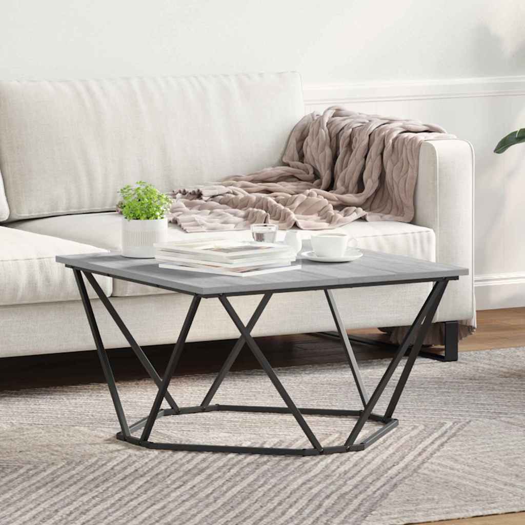 Couchtisch Sonoma-Grau 80 x 80 x 45 cm