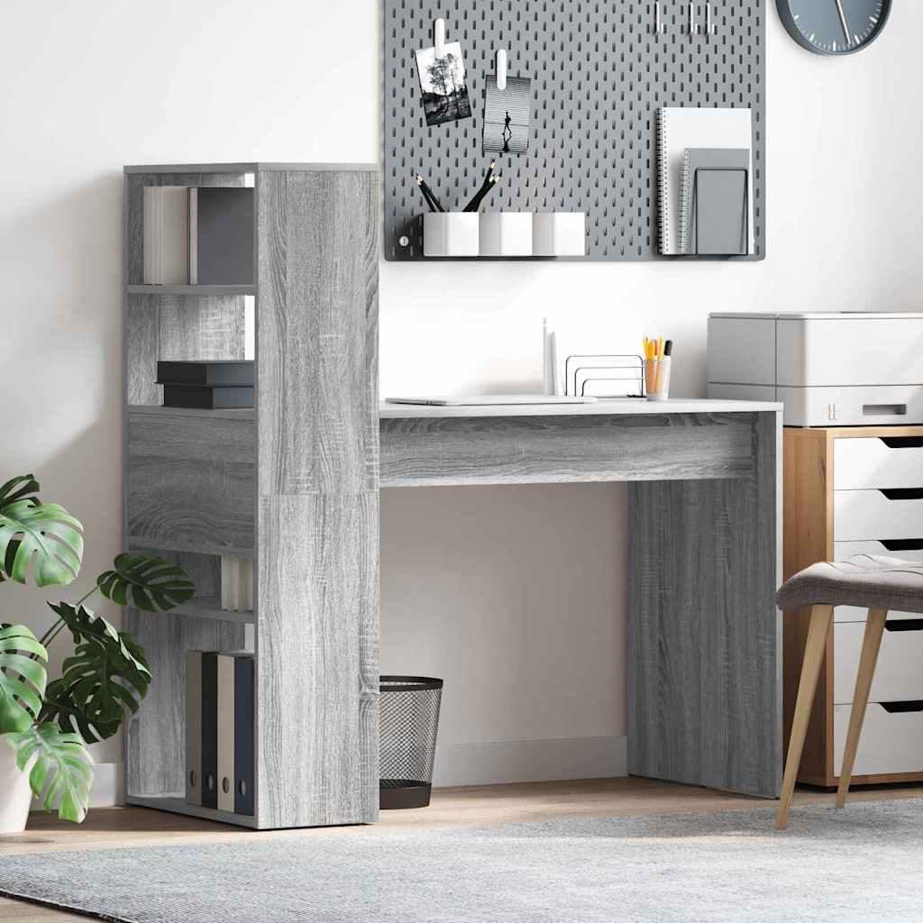 Schreibtisch Graues Sonoma Holzwerkstoff 113 x 54 x 120 cm