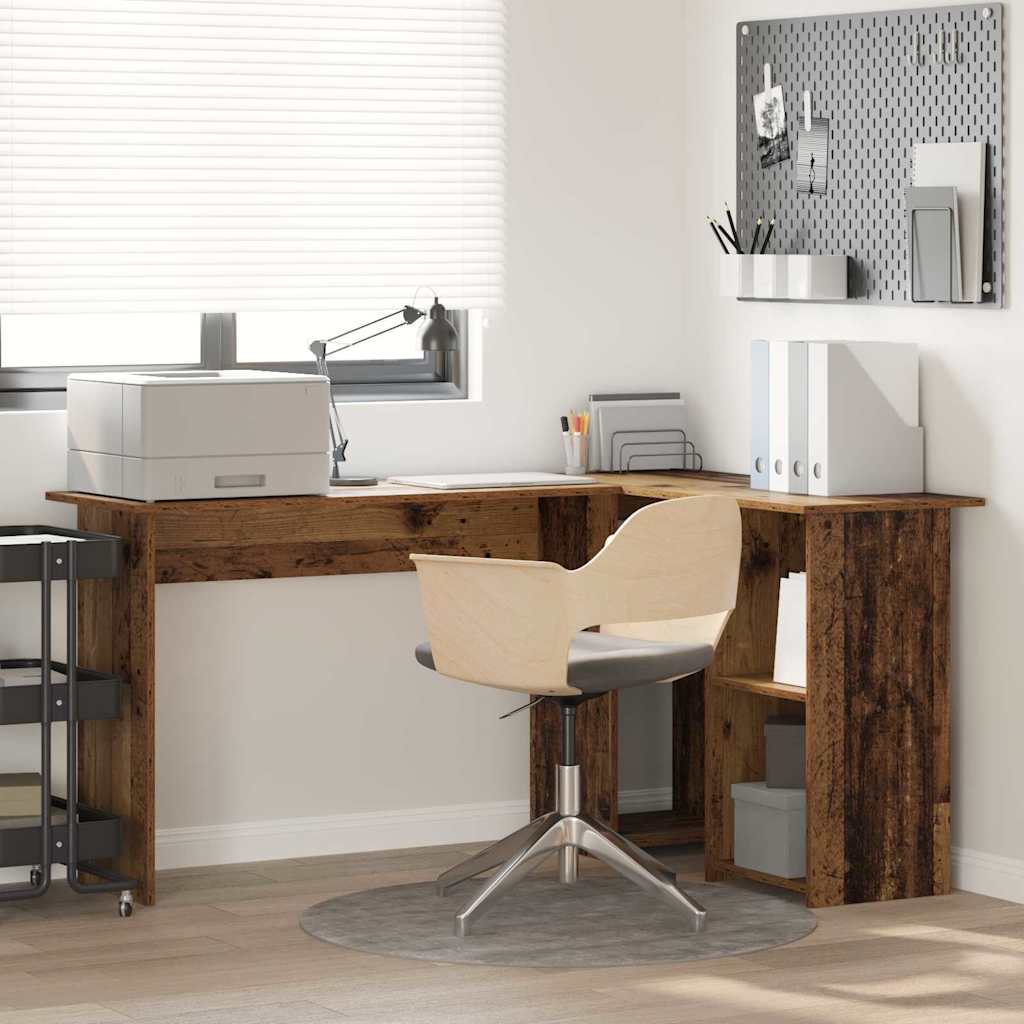 Schreibtisch Altholz 142 x 102 x 73 cm Holzwerkstoff