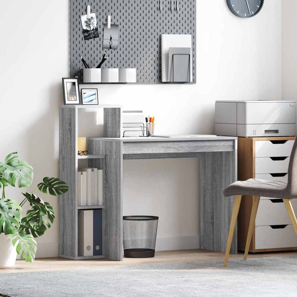 Schreibtisch Graues Sonoma Holzwerkstoff 100 x 40 x 90 cm