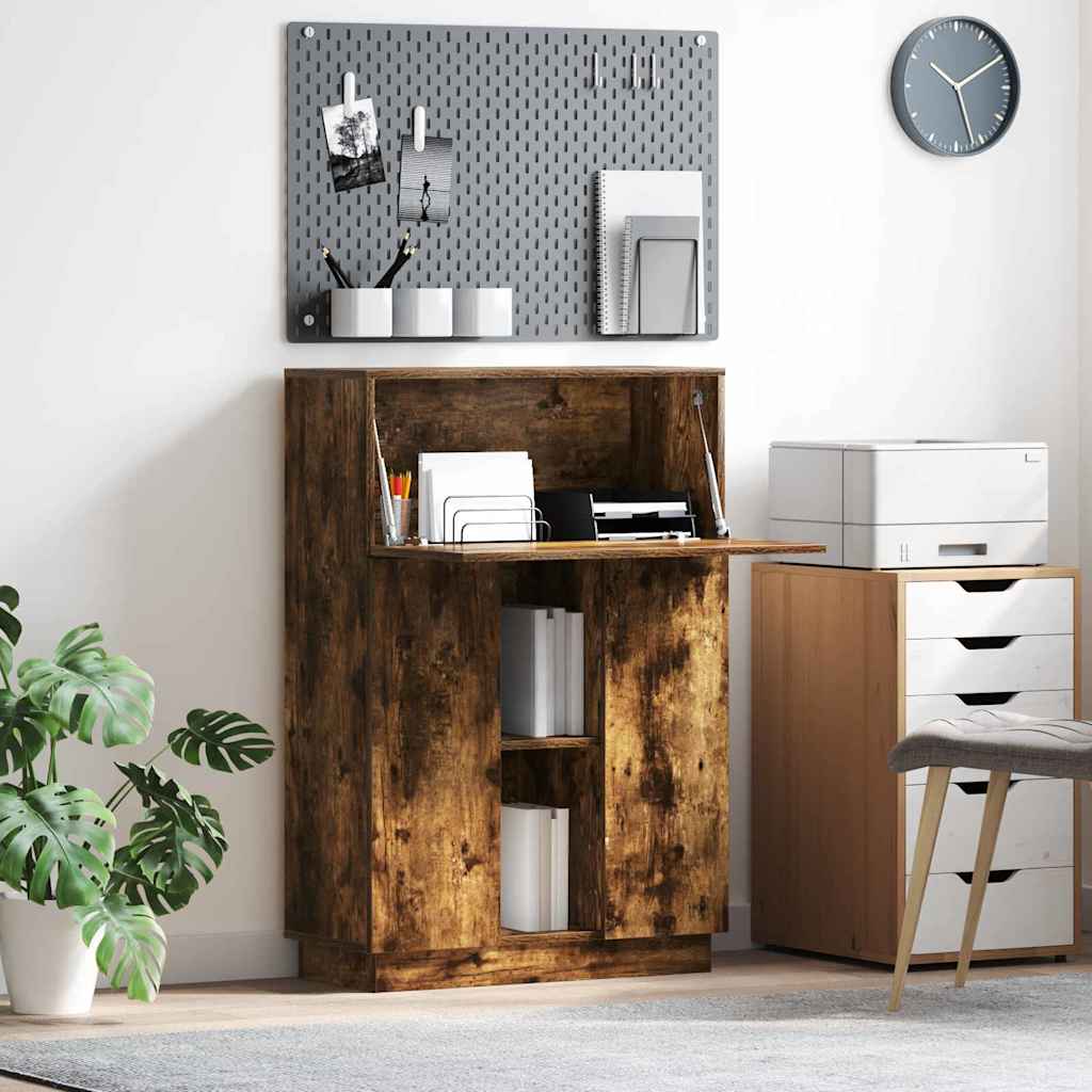 Schreibtisch Räuchereiche 71.5 x 31.5 x 106.5 cm Holzwerkstoff