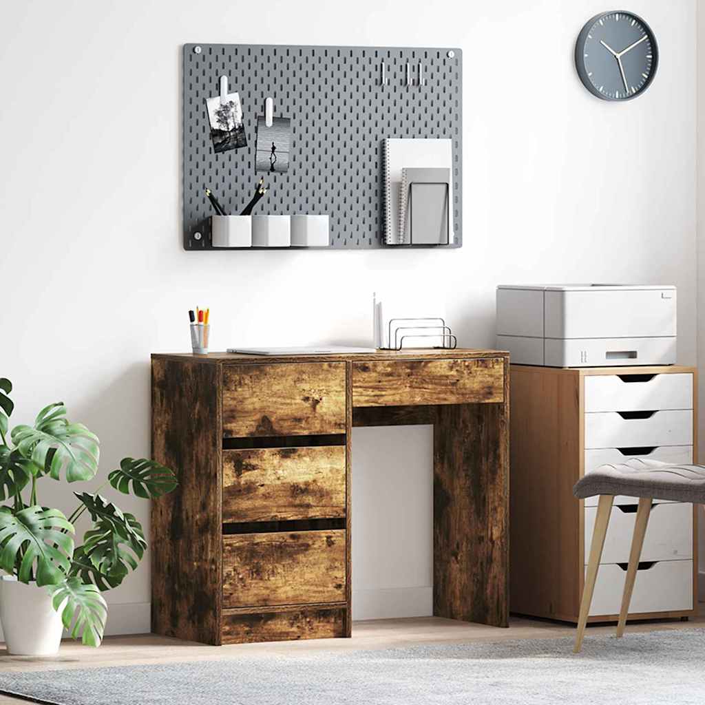 Schreibtisch Geräucherte Eiche Holzwerkstoff 90 x 37,5 x 75 cm
