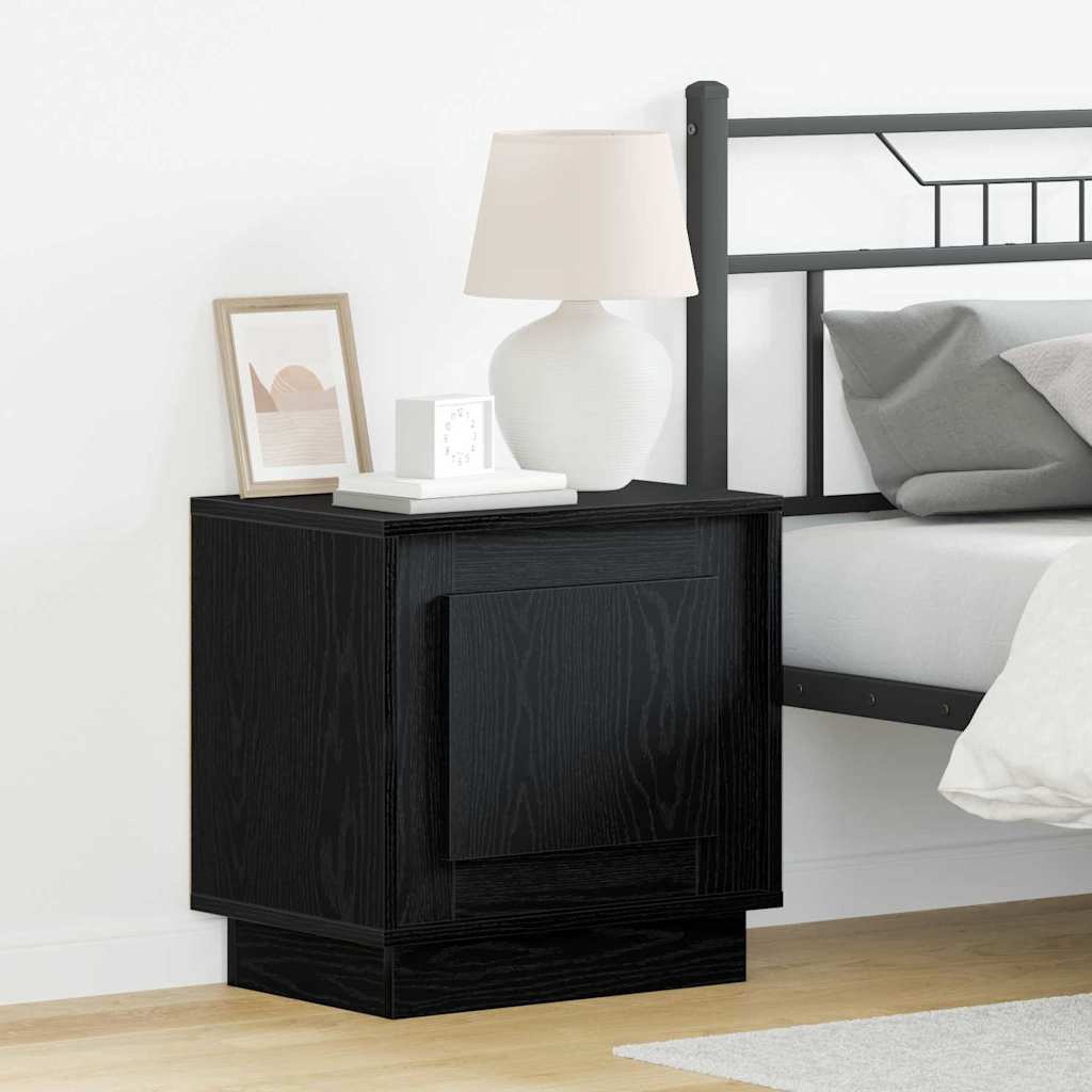 Nachttisch 2 stk. Schwarz 44 x 34,5 x 45 cm Holzwerkstoff