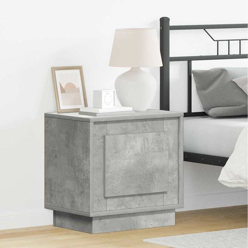 Nachttisch 2 stk. Beton Grau 44 x 34,5 x 45 cm Holzwerkstoff
