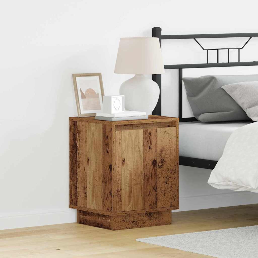Nachttisch 2 stk. Altholz 39 x 34,5 x 50 cm Holzwerkstoff
