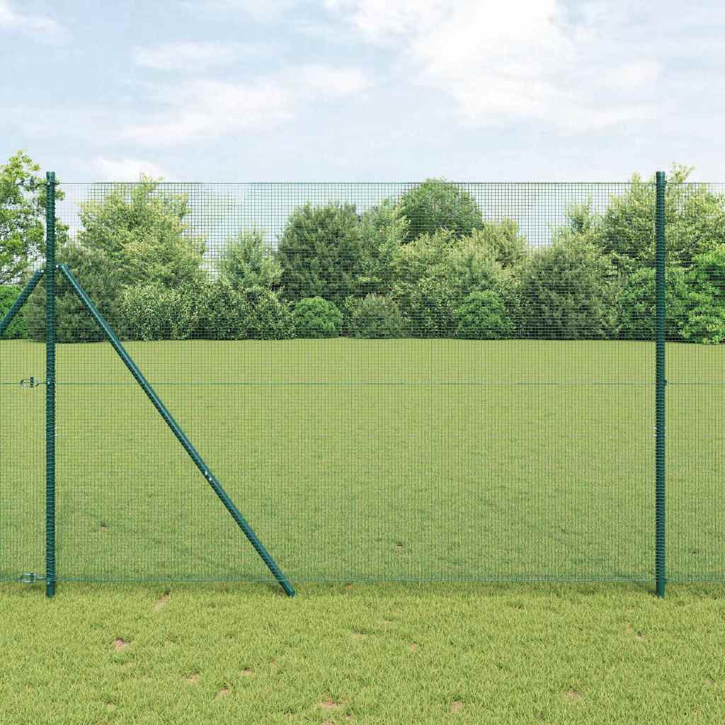 Geschweißter Drahtzaun, bodenverankert 10 x 1,6 m Grün Netz