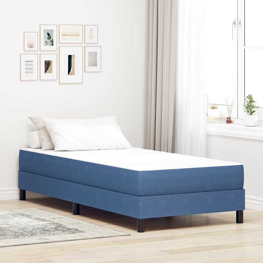 Bettmatratze mit Matratze Blau 90 x 190 cm Stoff