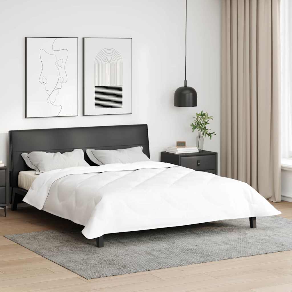 Winterbettdecke 220 x 202 x 5 cm Winter Polyester Weiß