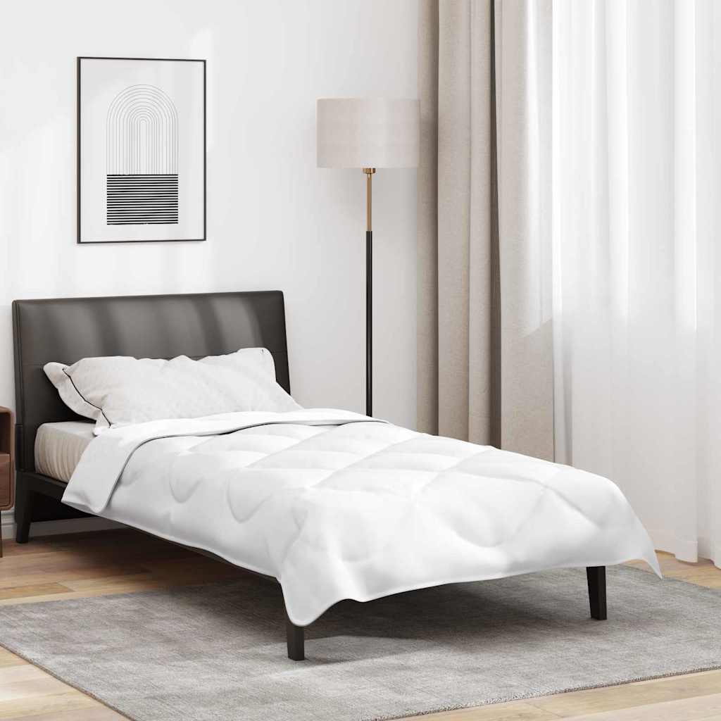 2-in-1 Bettdecke 221 x 140 x 10 cm Winter Polyester Weiß