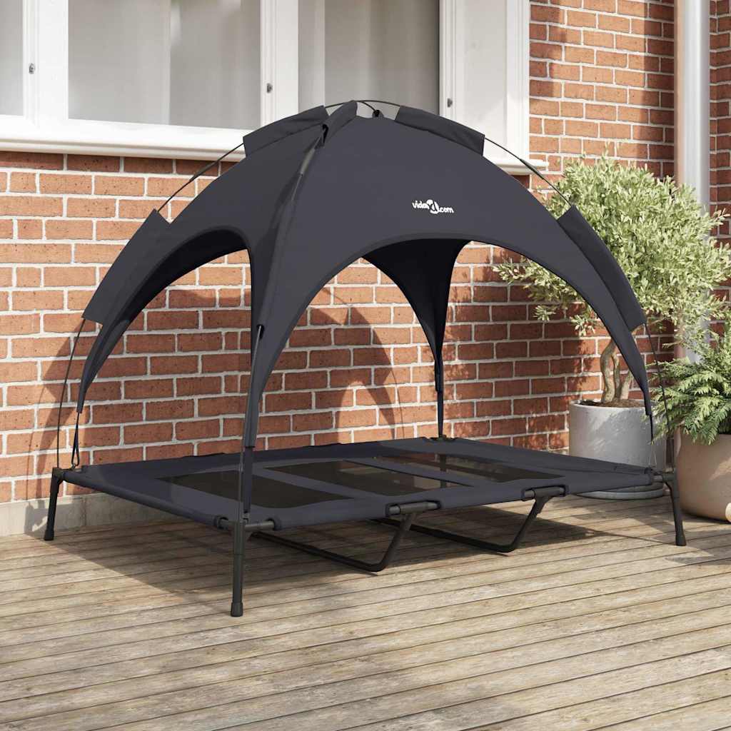 Hundebett Schwarz 122 x 93 x 106,5 cm Stahl