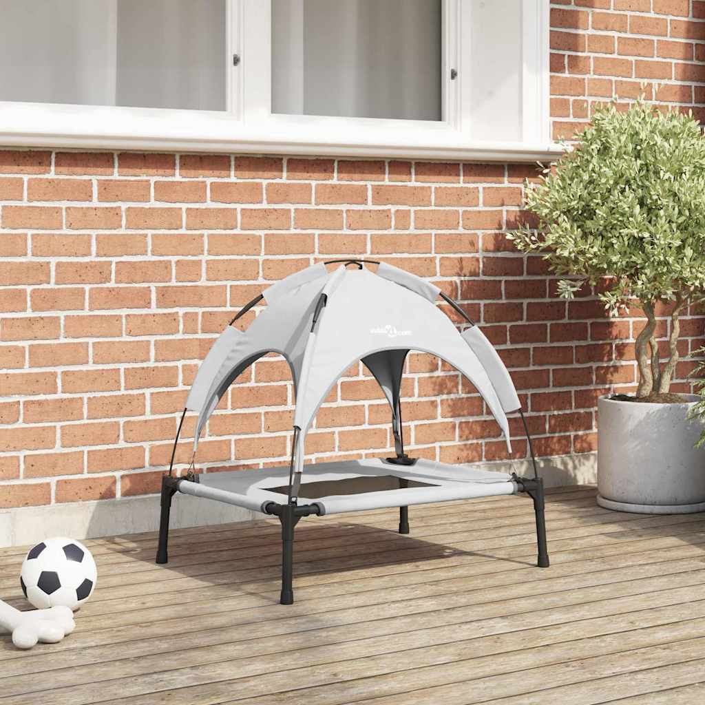 Hundebett 62 x 48 x 61 cm Stahl Silber Grau
