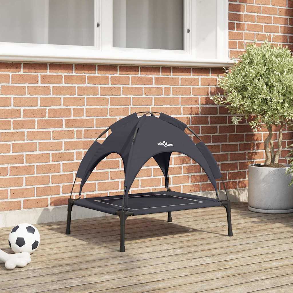Hundebett 63 x 49,5 x 60 cm Stahl Schwarz