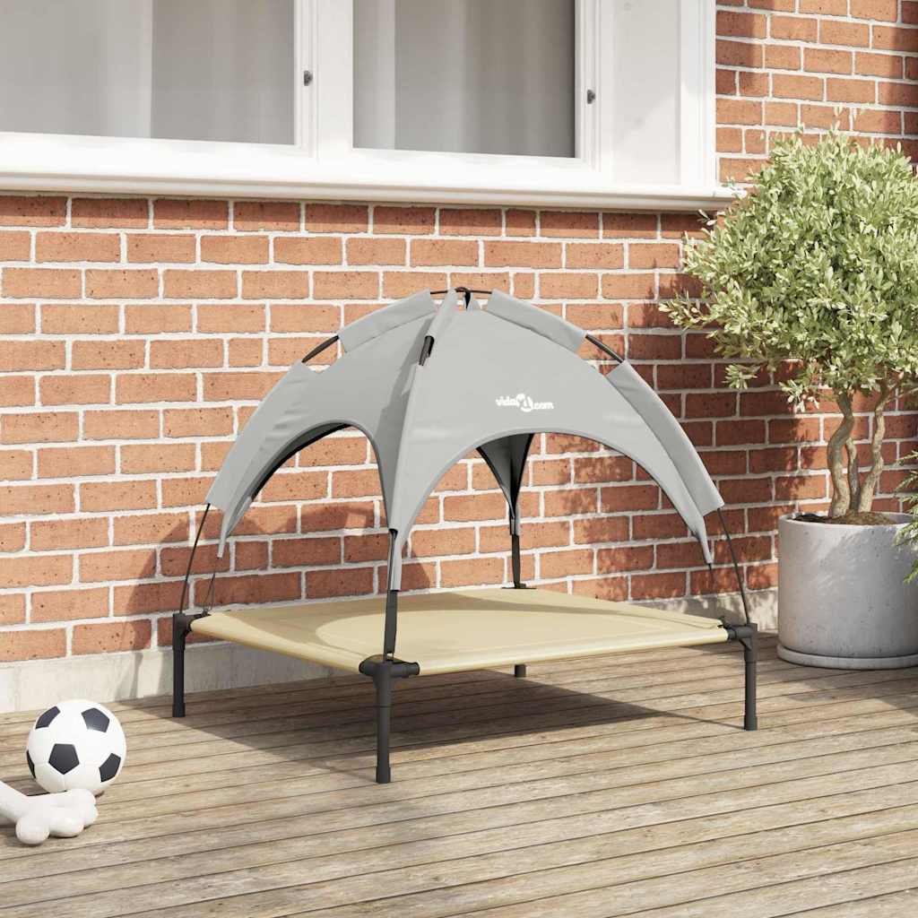 Hundebett 71 x 64 x 71 cm Stahl Silber Grau