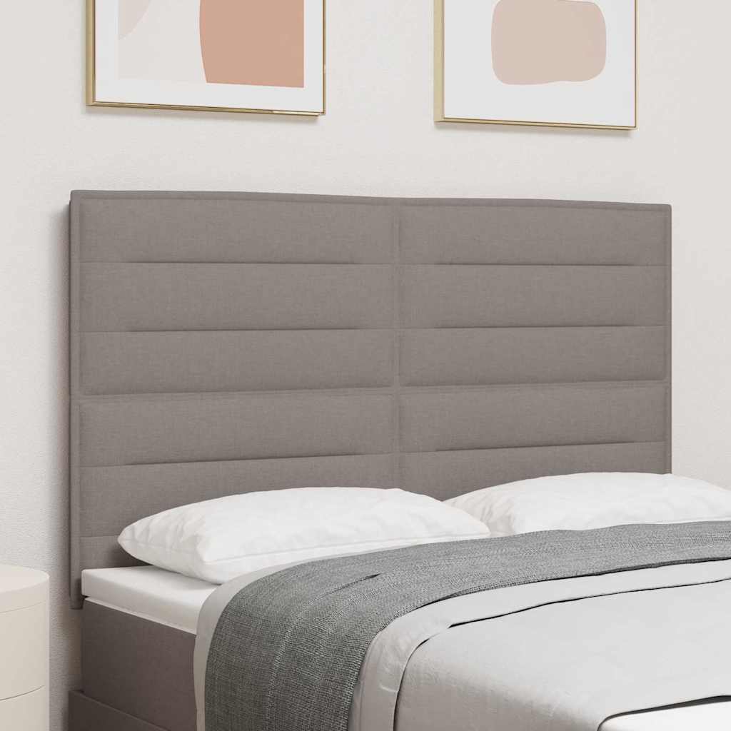 Kopfteil Taupe Stoff