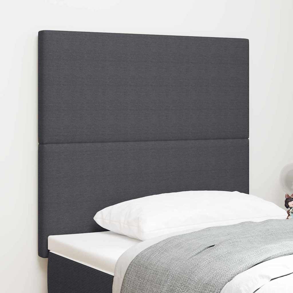 Kopfteil Dunkelgrau 80 cm Cordstoff